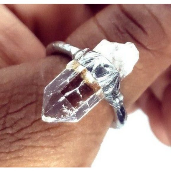 Quartz crystal Ring handmade size 10 - Picture 10 of 12